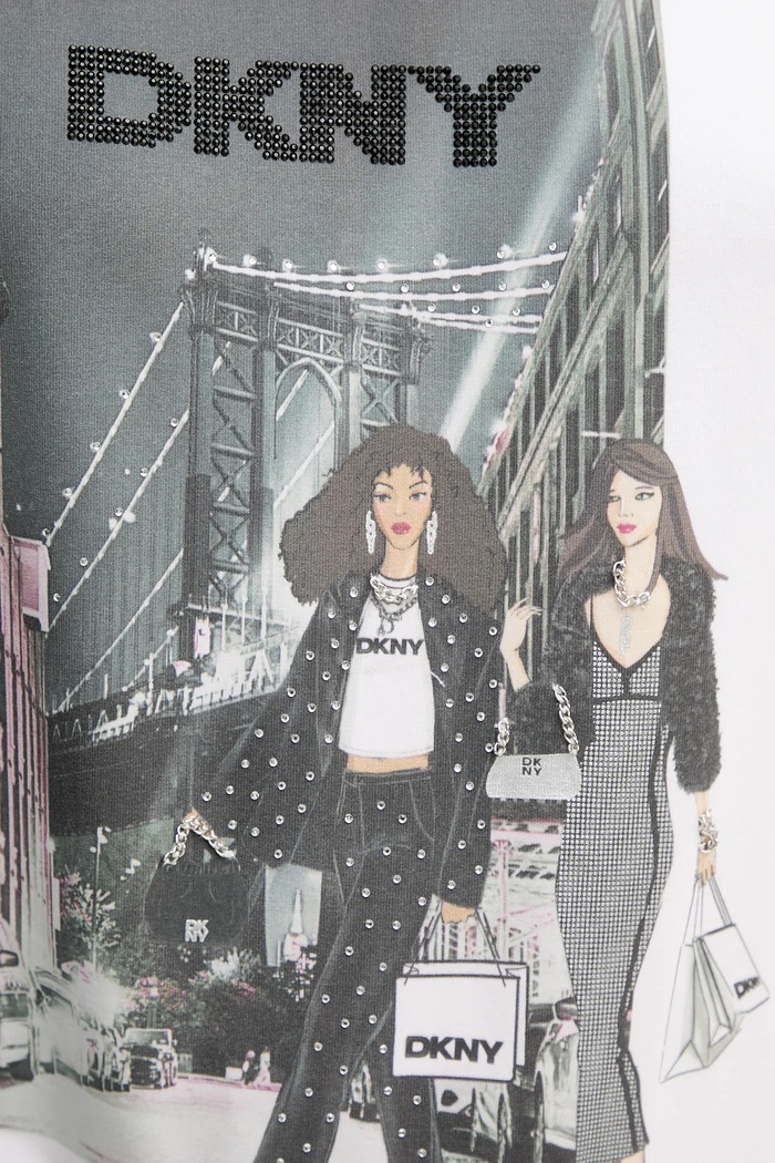 Tričko Dkny KNIT TOPS P5MOHWNA biela