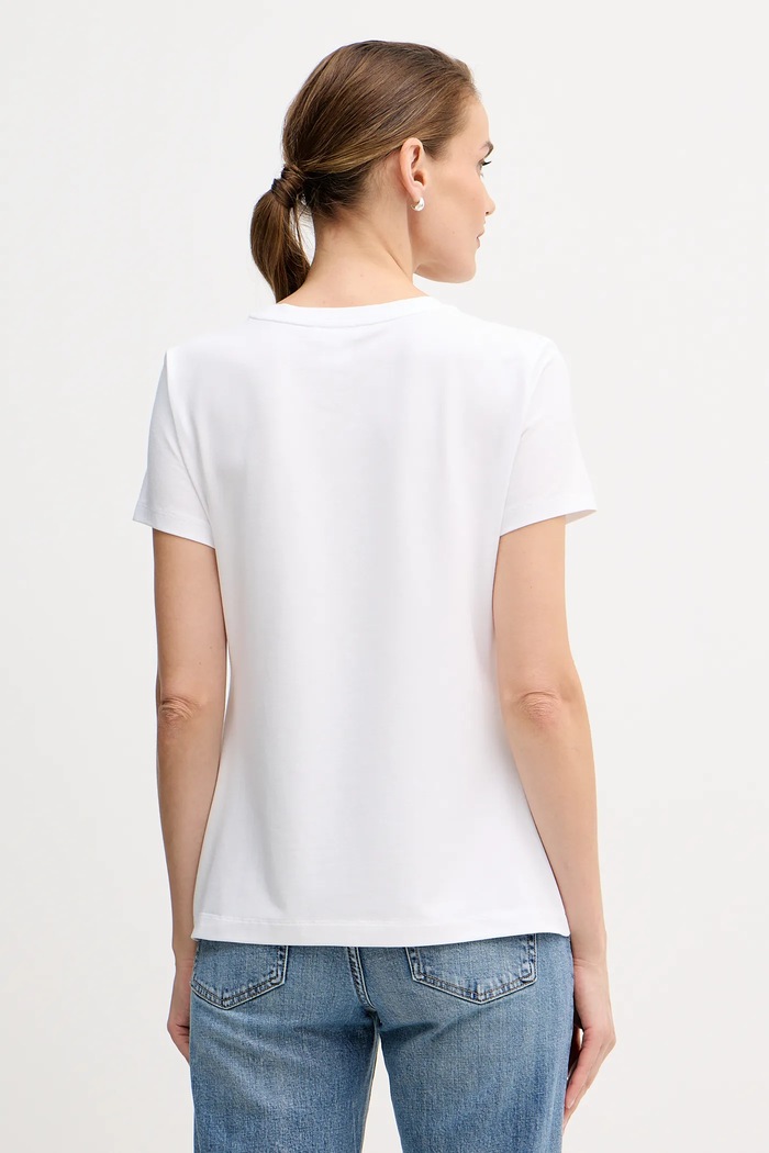 Îmbrăcăminte Dkny tricou KNIT TOPS P5GHZWNA alb