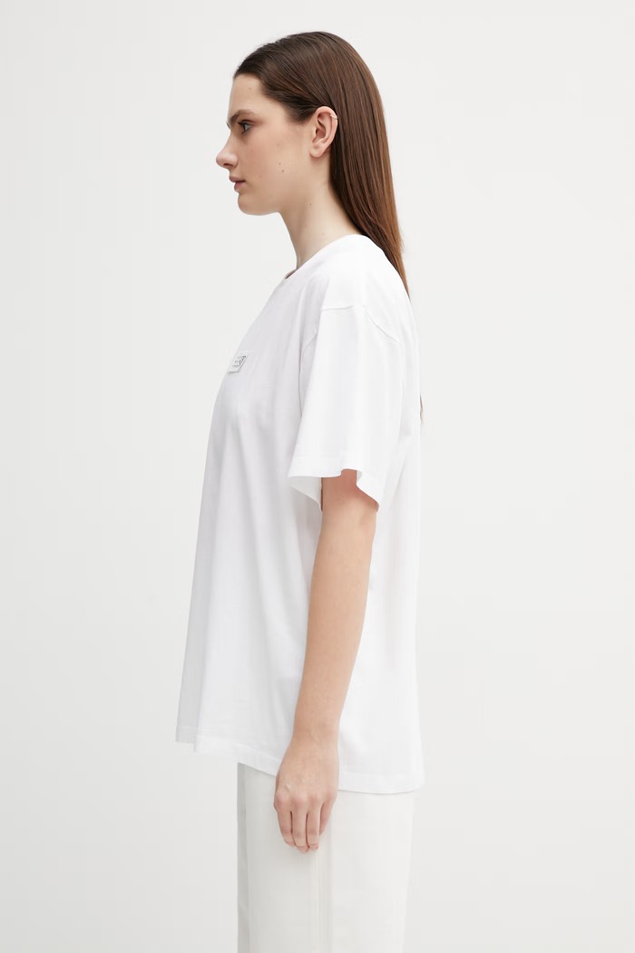 MM6 Maison Margiela cotton t-shirt SH0GC0032.S24312.100 white AW25