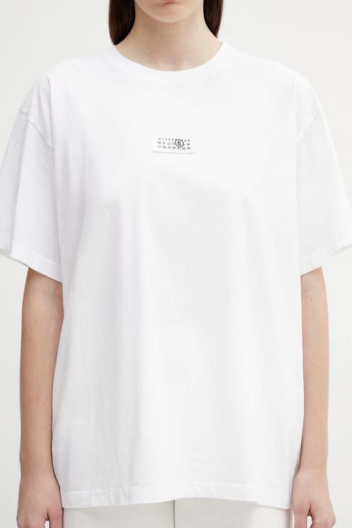 MM6 Maison Margiela cotton t-shirt white SH0GC0032.S24312.100