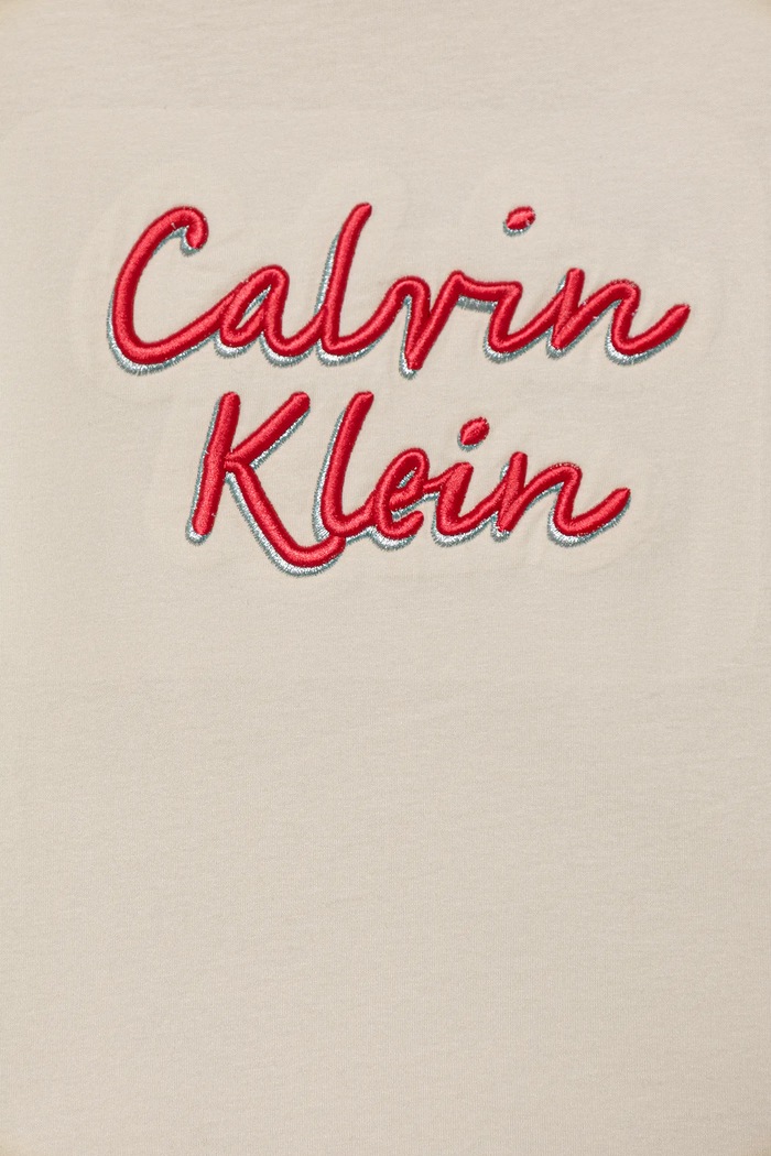 Calvin Klein Jeans t-shirt bawełniany dziecięcy beżowy IG0IG02973.9BYA
