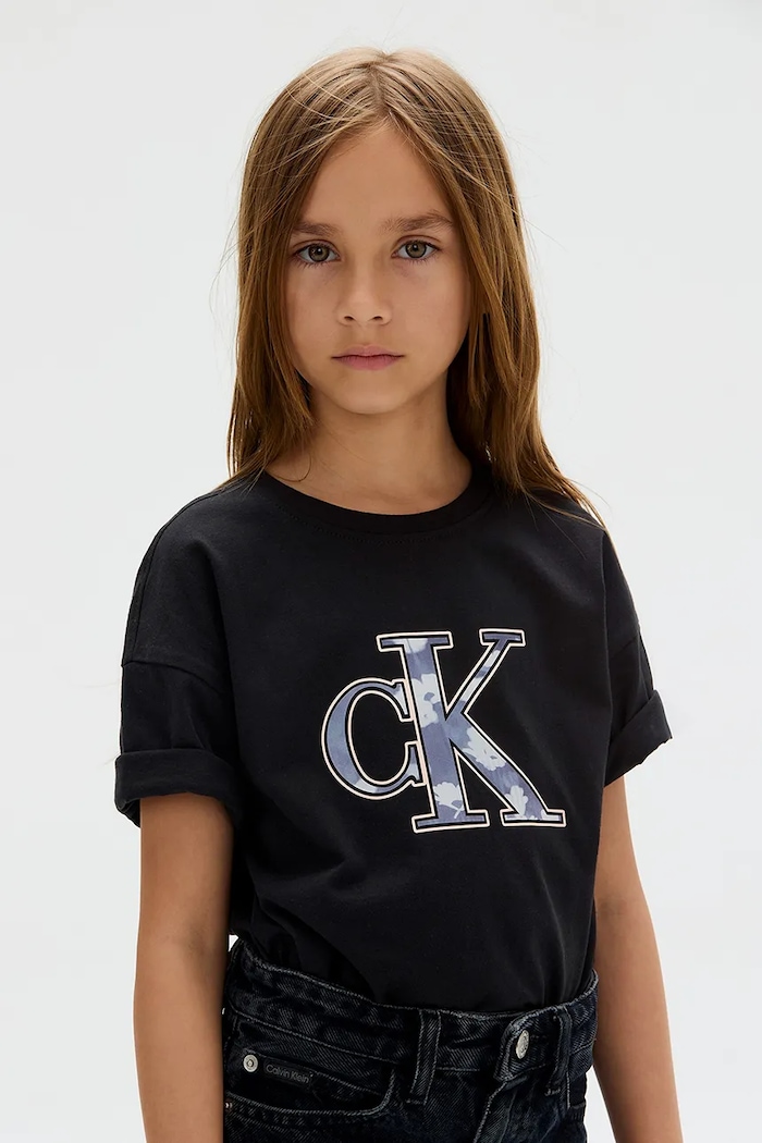 Calvin Klein Jeans t-shirt bawełniany dziecięcy IG0IG02975.9BYA czarny