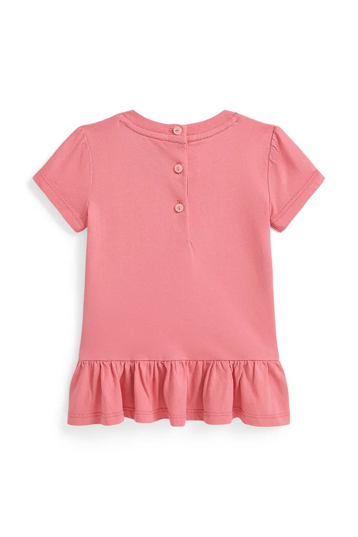 Памучна тениска Polo Ralph Lauren 310982153001 розов AW25