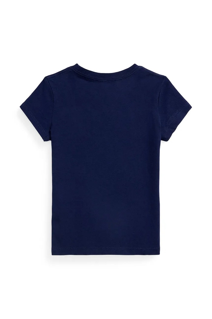 Polo Ralph Lauren t-shirt bawełniany dziecięcy 312971138002 granatowy AW25