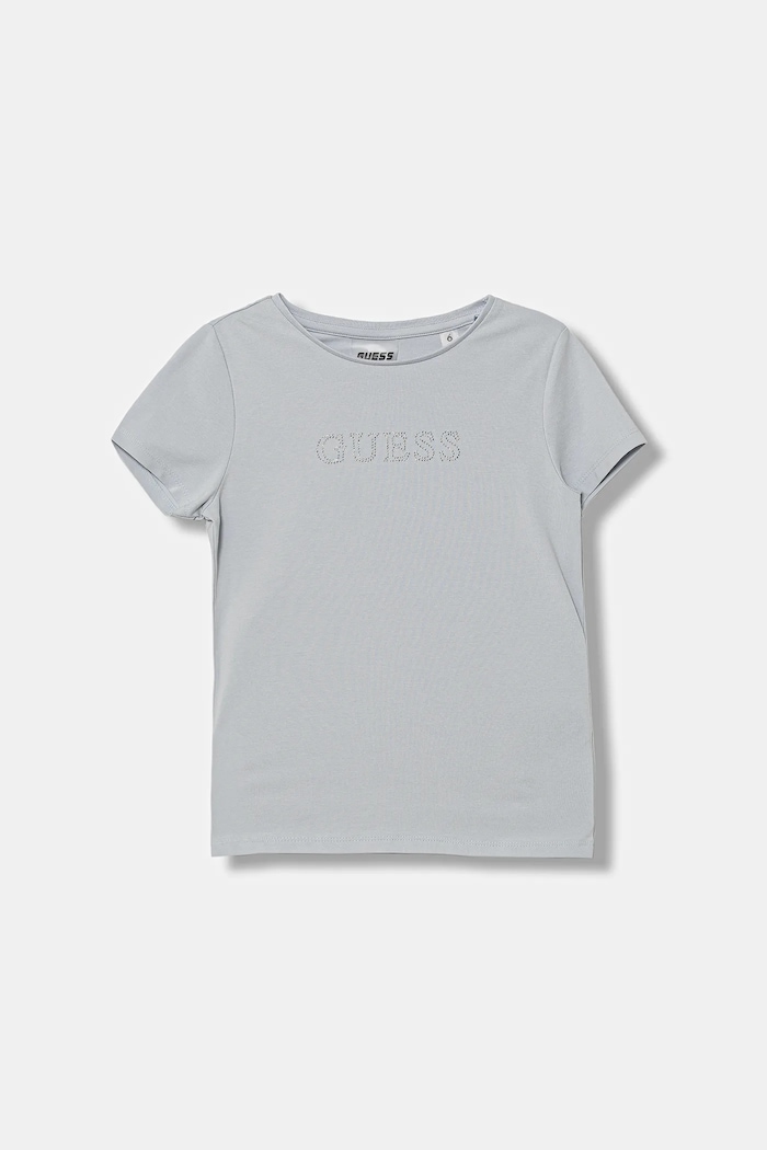 Guess t-shirt dziecięcy aplikacja niebieski J4RI49.J1314.9BYA