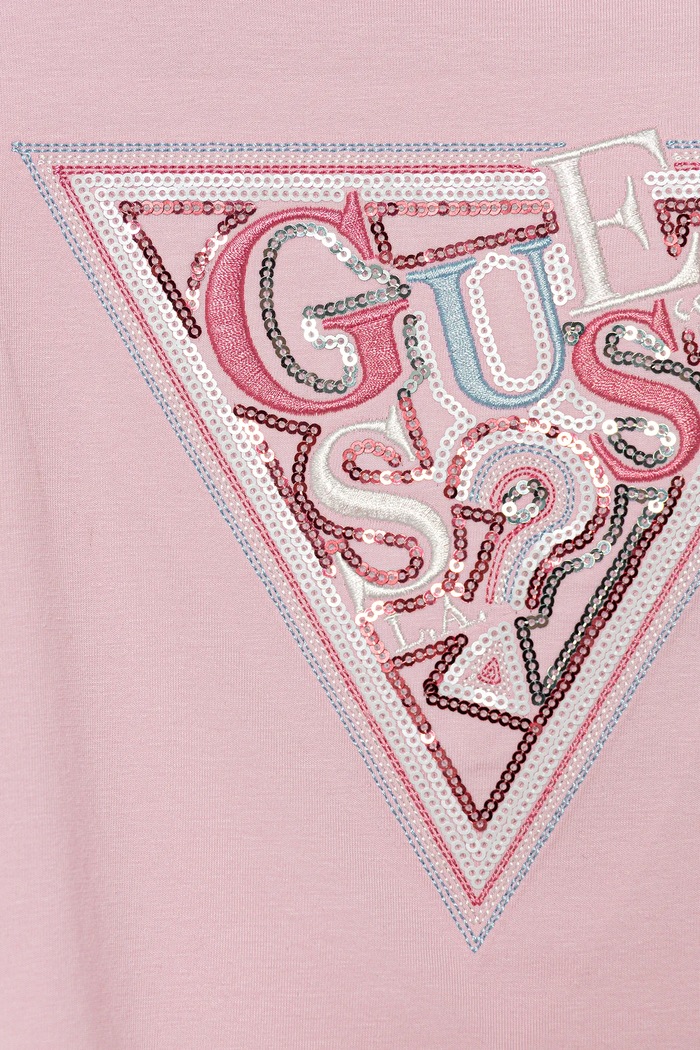 Dziewczynka Guess t-shirt dziecięcy J5YI04.K6YW4.9BYA różowy
