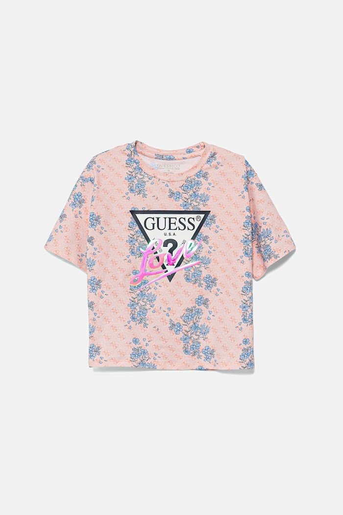 Παιδικό μπλουζάκι Guess στάμπα πορτοκαλί J5YI07.K6YW4.9BYA