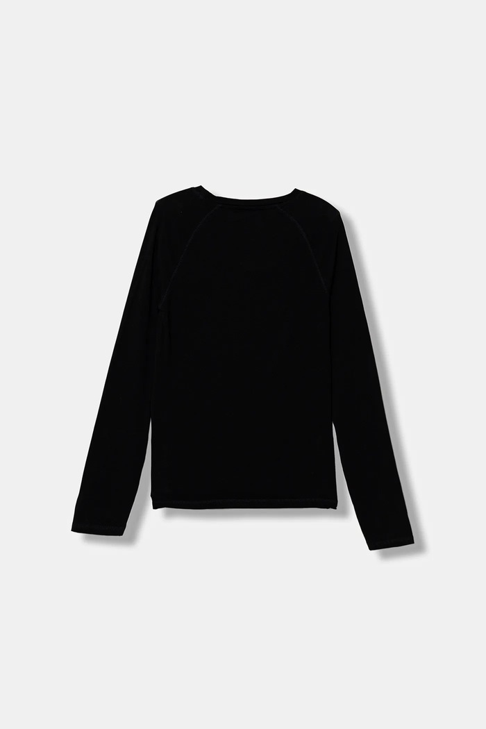 Detské tričko s dlhým rukávom Guess J5YI13.K6YW4.9BYA čierna AW25
