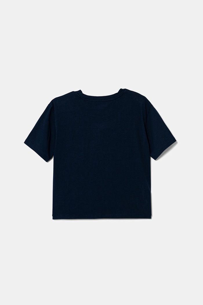 Guess T-shirt dziecięcy J5YI19.K6YW4.9BYA granatowy AW25