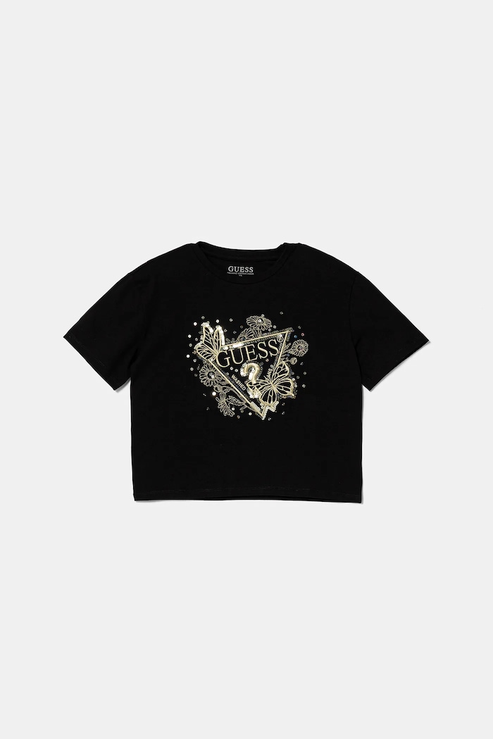 Guess T-shirt dziecięcy czarny J5YI35.K6YW4.9BYA