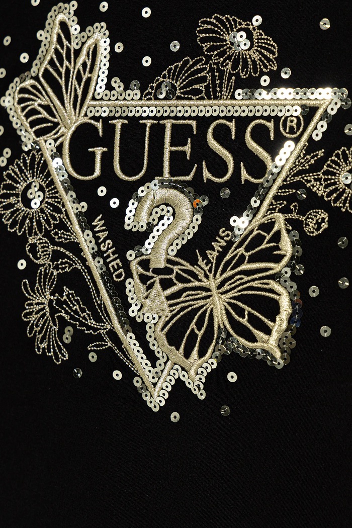 Dziewczynka Guess T-shirt dziecięcy J5YI35.K6YW4.9BYA czarny