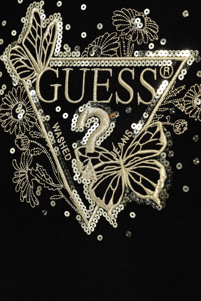 Dziewczynka Guess T-shirt dziecięcy J5YI35.K6YW4.9BYA czarny