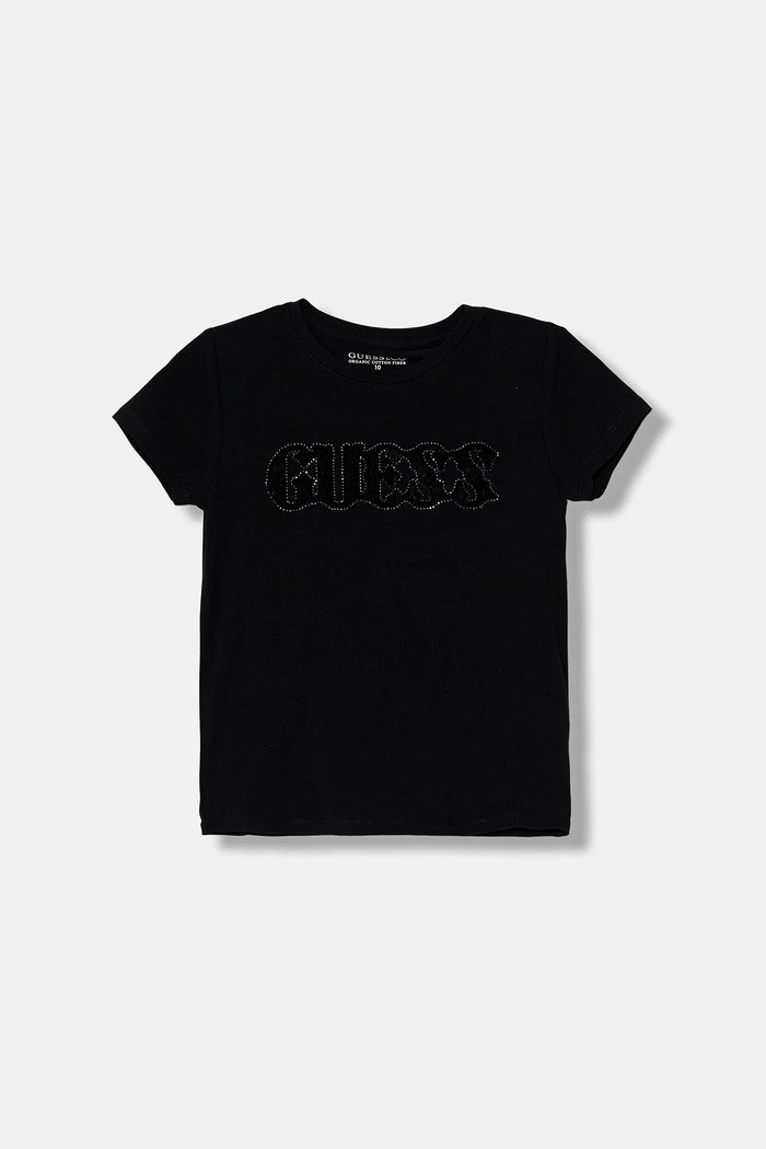 Detské tričko Guess s elastanom čierna J5YI52.J1314.9BYA