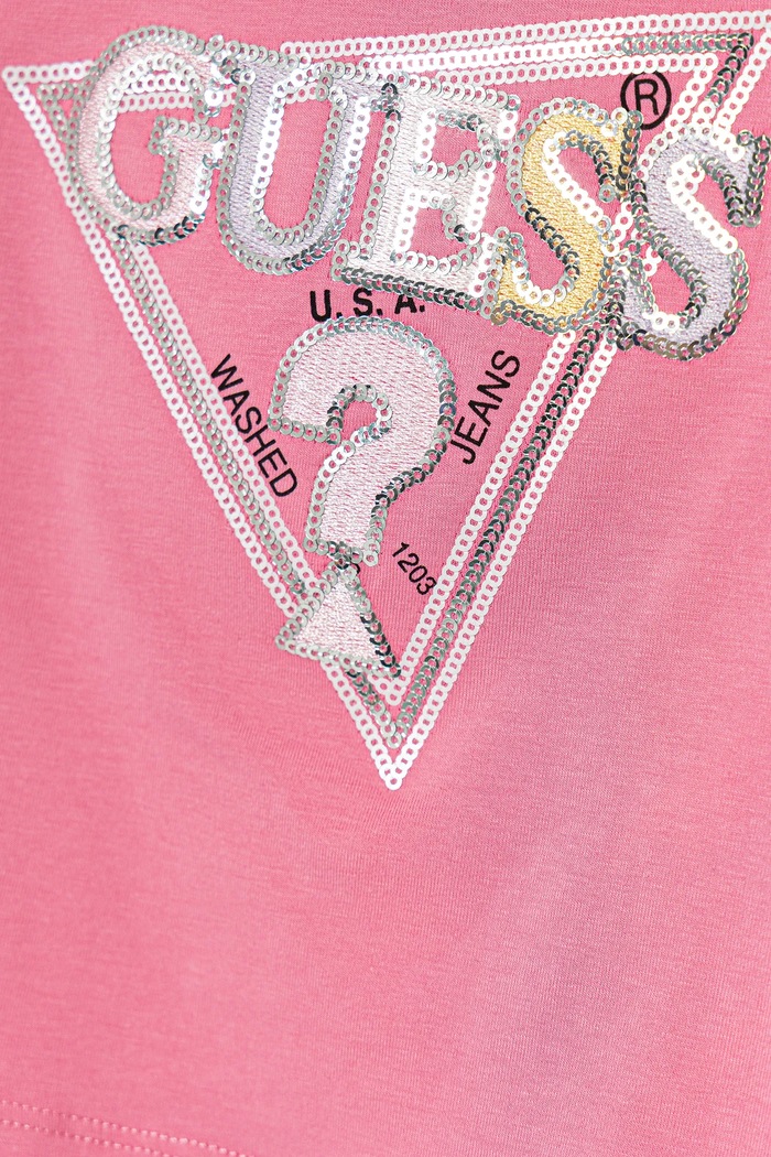 Dziewczynka Guess t-shirt dziecięcy K5YI06.K6YW4.9BYA różowy