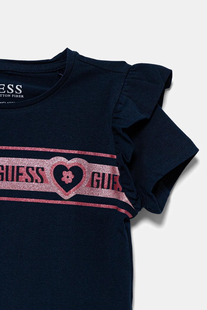 Dziewczynka Guess T-shirt dziecięcy K5YI24.K6YW4.9BYA granatowy