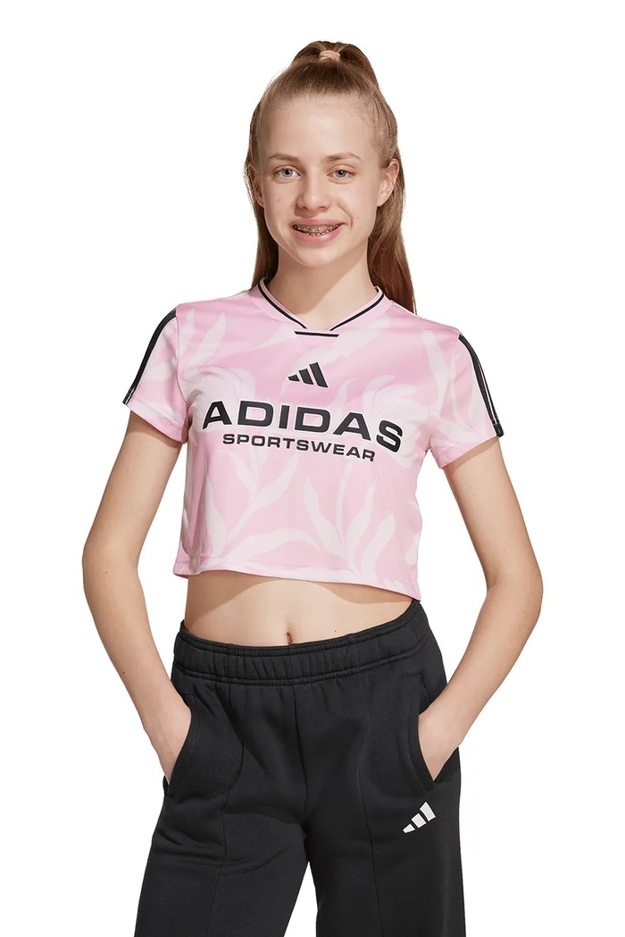 Detské tričko adidas potlač ružová JM1584