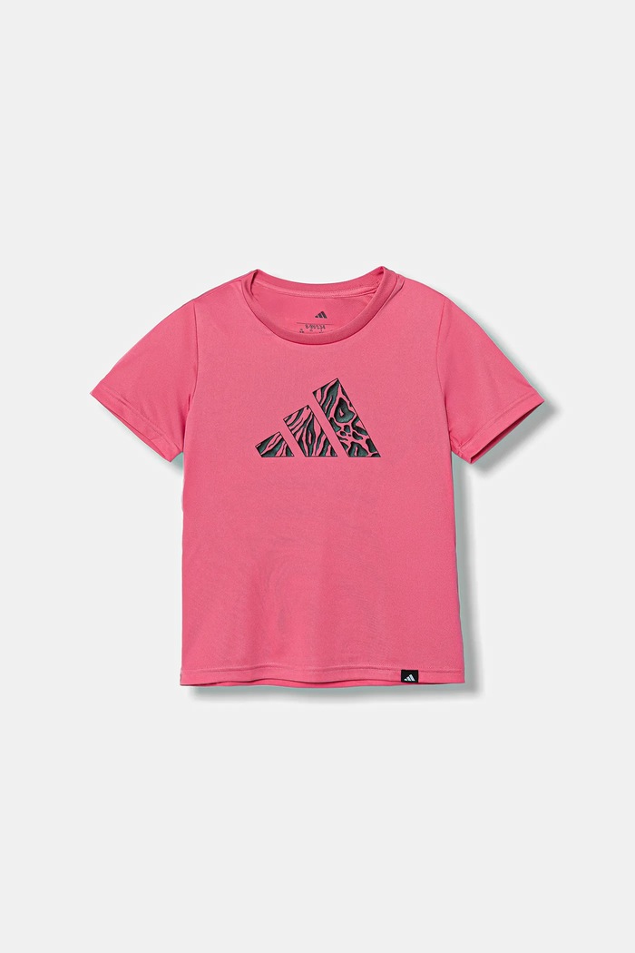 adidas t-shirt dziecięcy JV5196 różowy AW25
