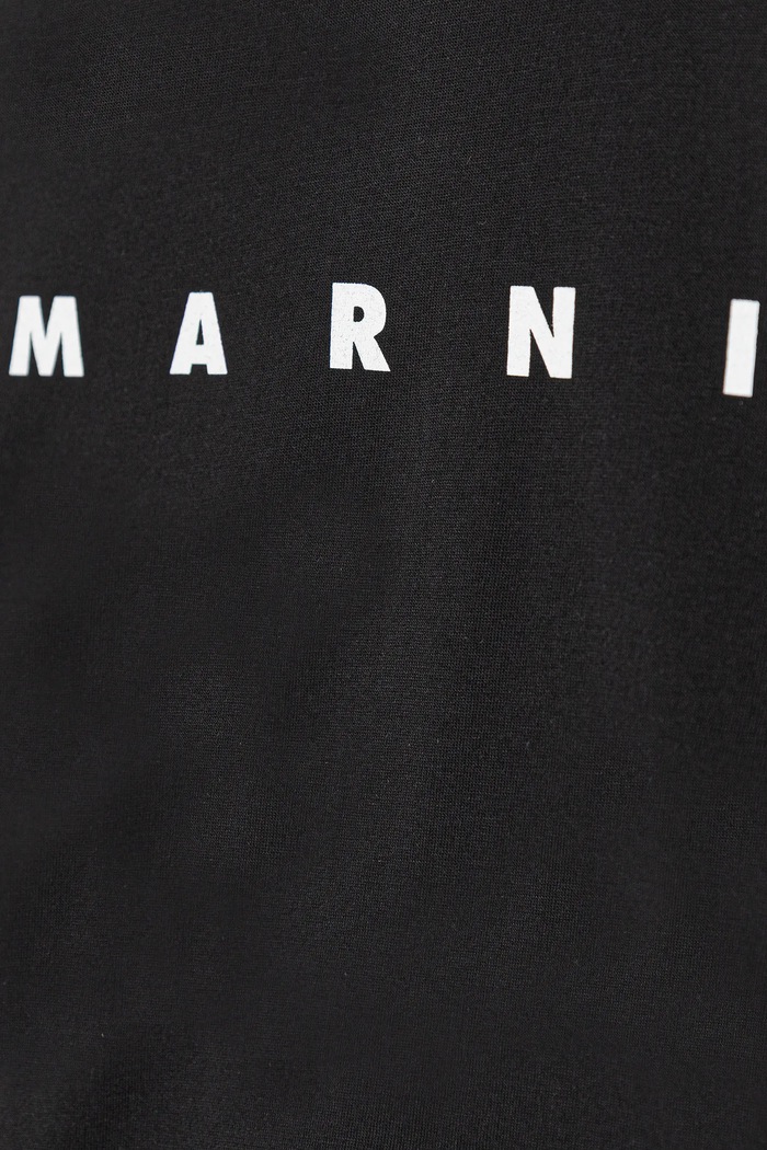 Dievča Detské bavlnené tričko Marni MT290F T-SHIRT M01601 čierna