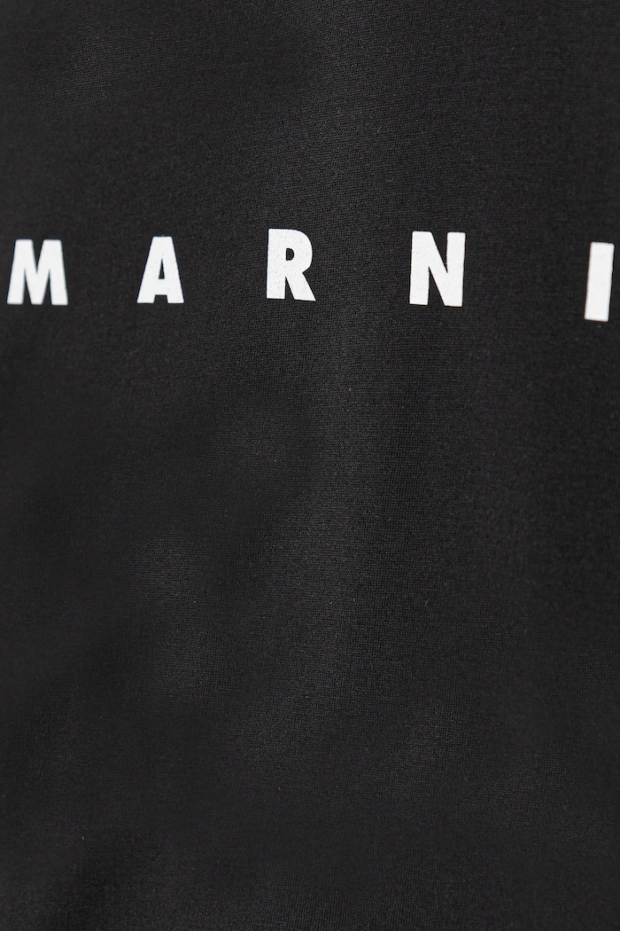 Dievča Detské bavlnené tričko Marni MT290F T-SHIRT M01601 čierna