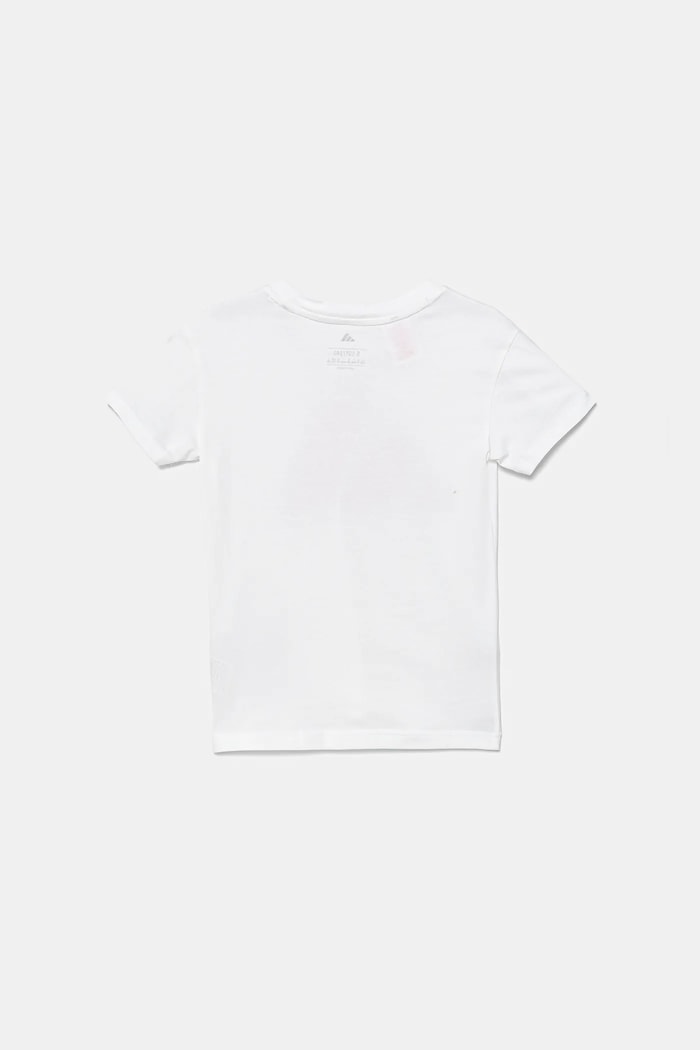 adidas tricou de bumbac pentru copii JW2383 alb AW25