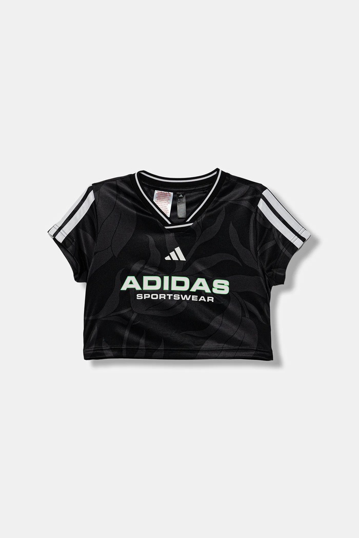 Παιδικό μπλουζάκι adidas JW7453 μαύρο AW25