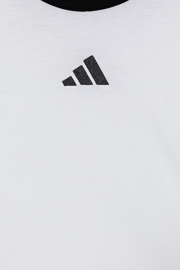 Detské bavlnené tričko adidas biela JW8628