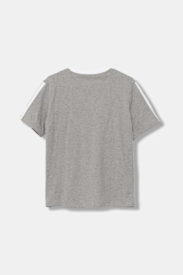 Dziewczynka adidas t-shirt bawełniany dziecięcy JW8631 szary