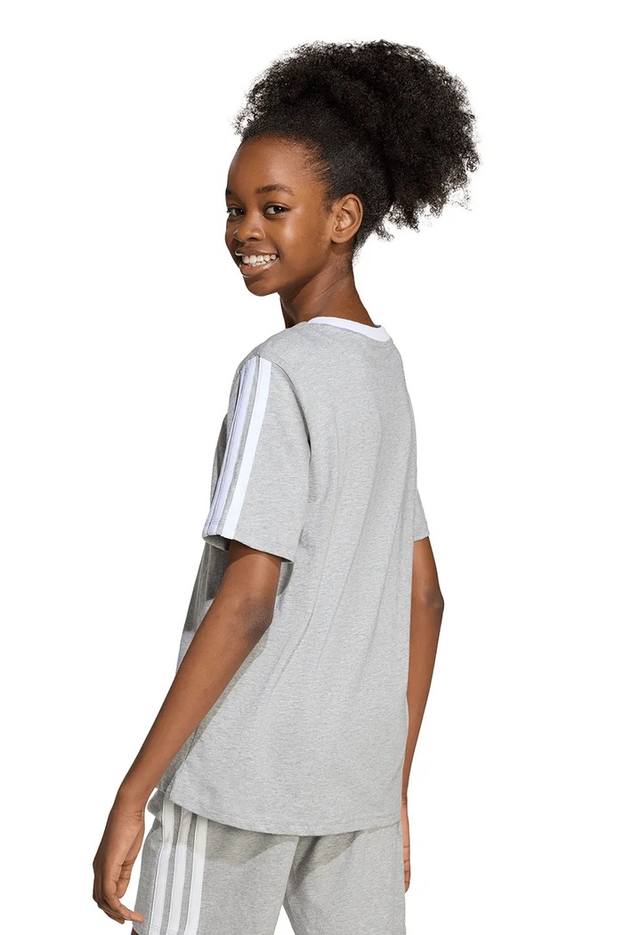 adidas t-shirt bawełniany dziecięcy JW8631 szary