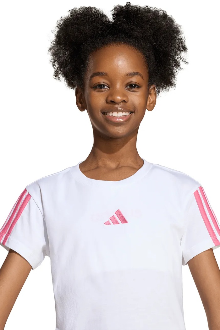Παιδικό βαμβακερό μπλουζάκι adidas JY4973