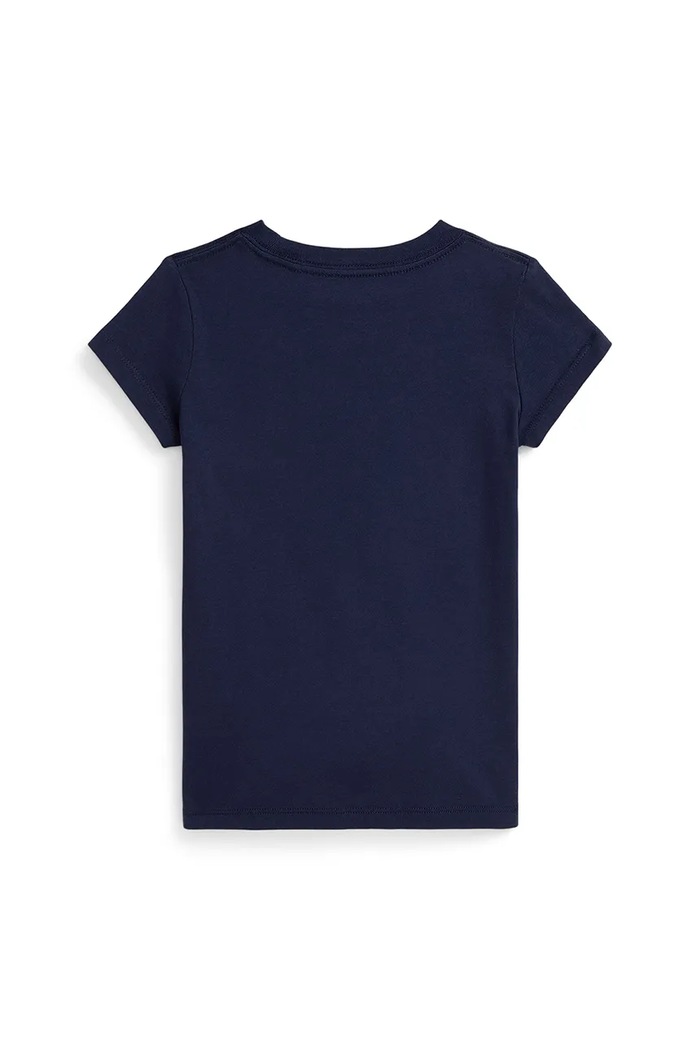 Dziewczynka Polo Ralph Lauren t-shirt bawełniany dziecięcy 312979033001 granatowy
