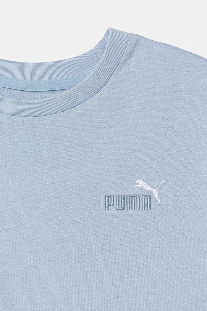 Κοριτσίστικα Παιδικό βαμβακερό μπλουζάκι Puma ESS 2 COLOR Small No. 1 Logo Relaxed Tee 689101 μπλε