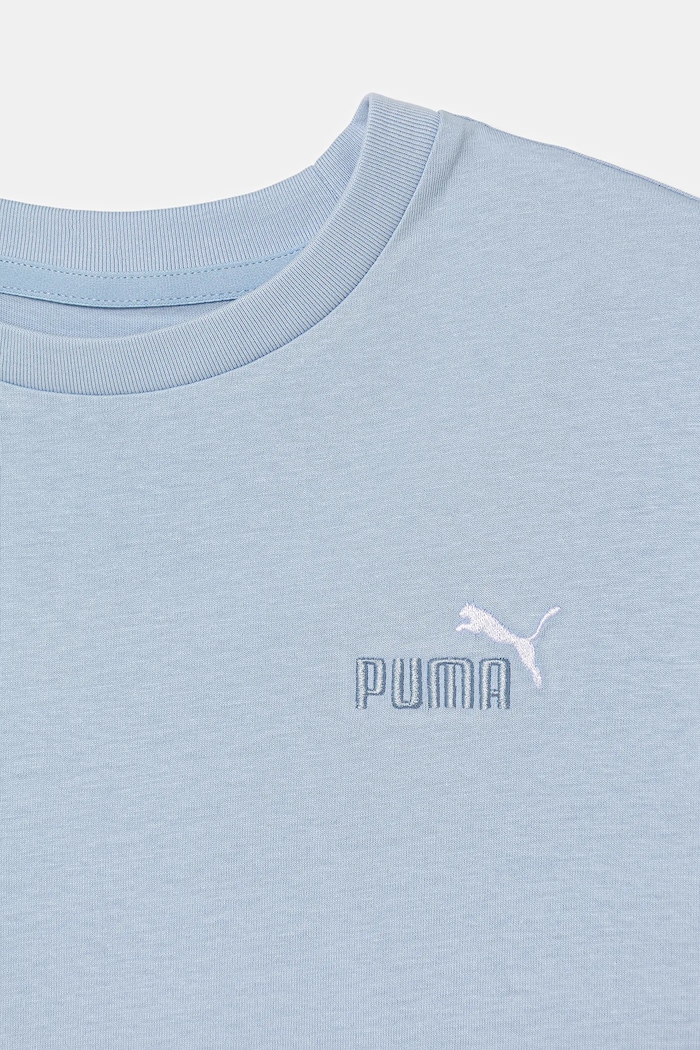 Κοριτσίστικα Παιδικό βαμβακερό μπλουζάκι Puma ESS 2 COLOR Small No. 1 Logo Relaxed Tee 689101 μπλε