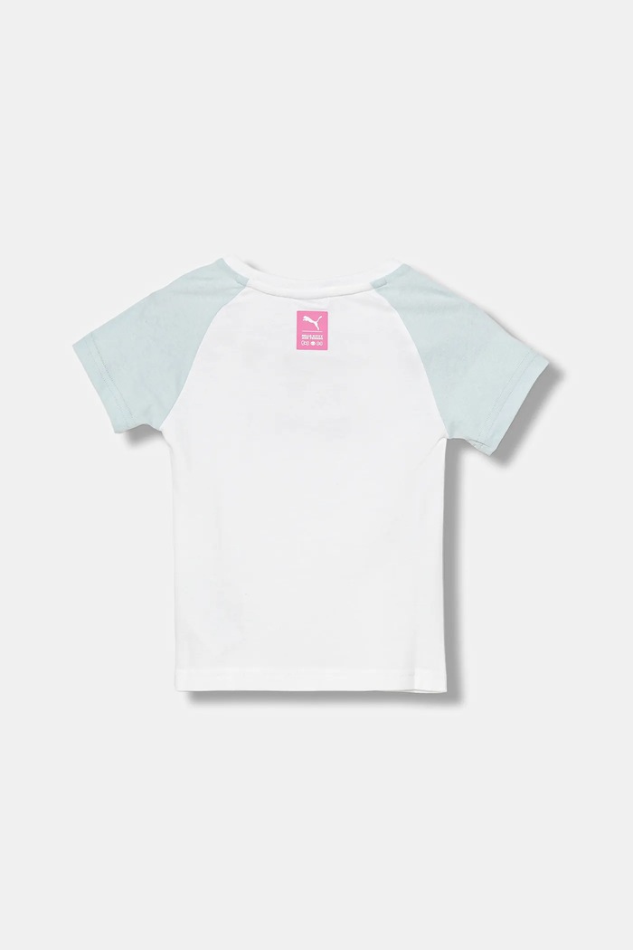 Puma t-shirt bawełniany dziecięcy PUMA X HELLO KITTY & FRIENDS Slim Tee 632391 biały AW25