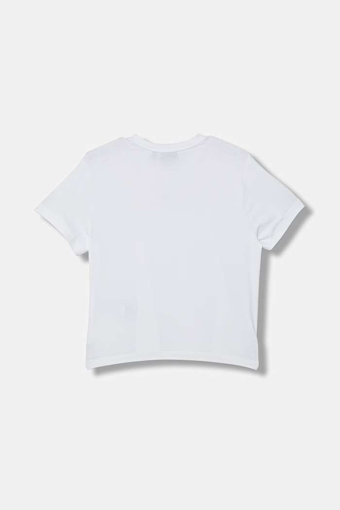 EA7 Emporio Armani T-shirt basic dziecięcy z bawełną 7G000137.AF10373 biały SS26