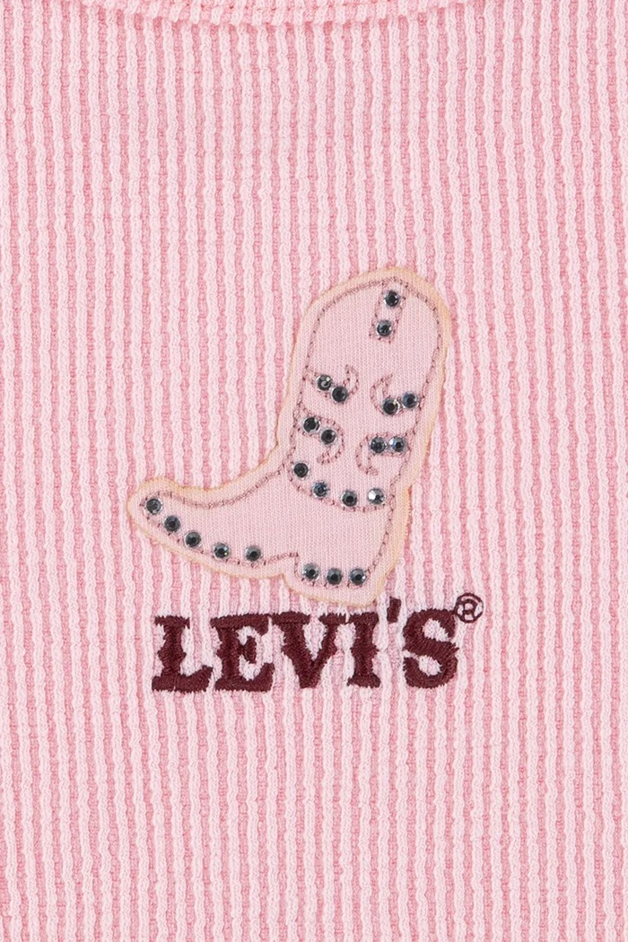 Dievča Detské tričko Levi's COLOR BLOCK RAGLAN TOP 3EN517 ružová