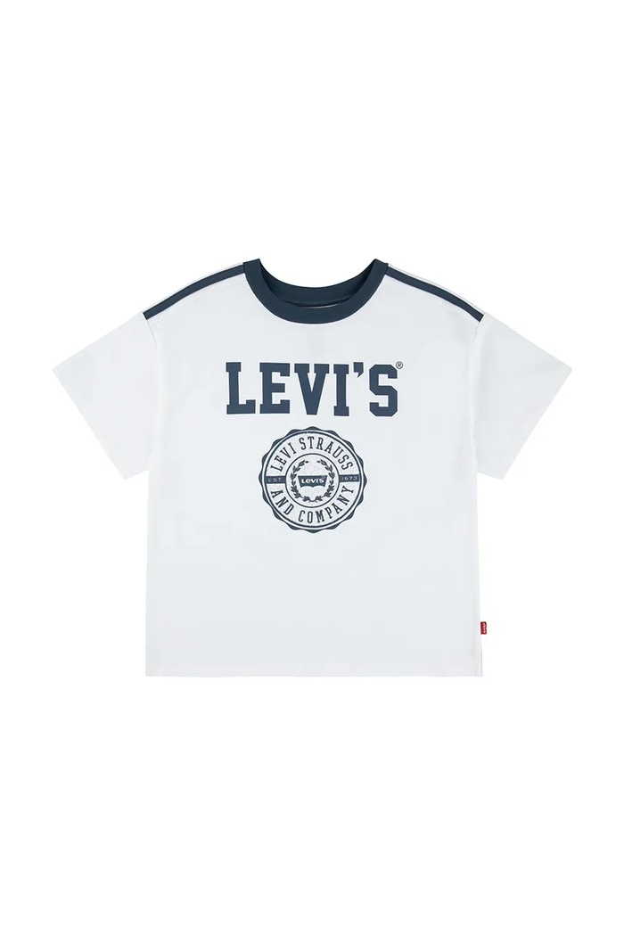Levi's t-shirt dziecięcy SPORTY OVERSIZED TEE pozostałe biały 4EN779