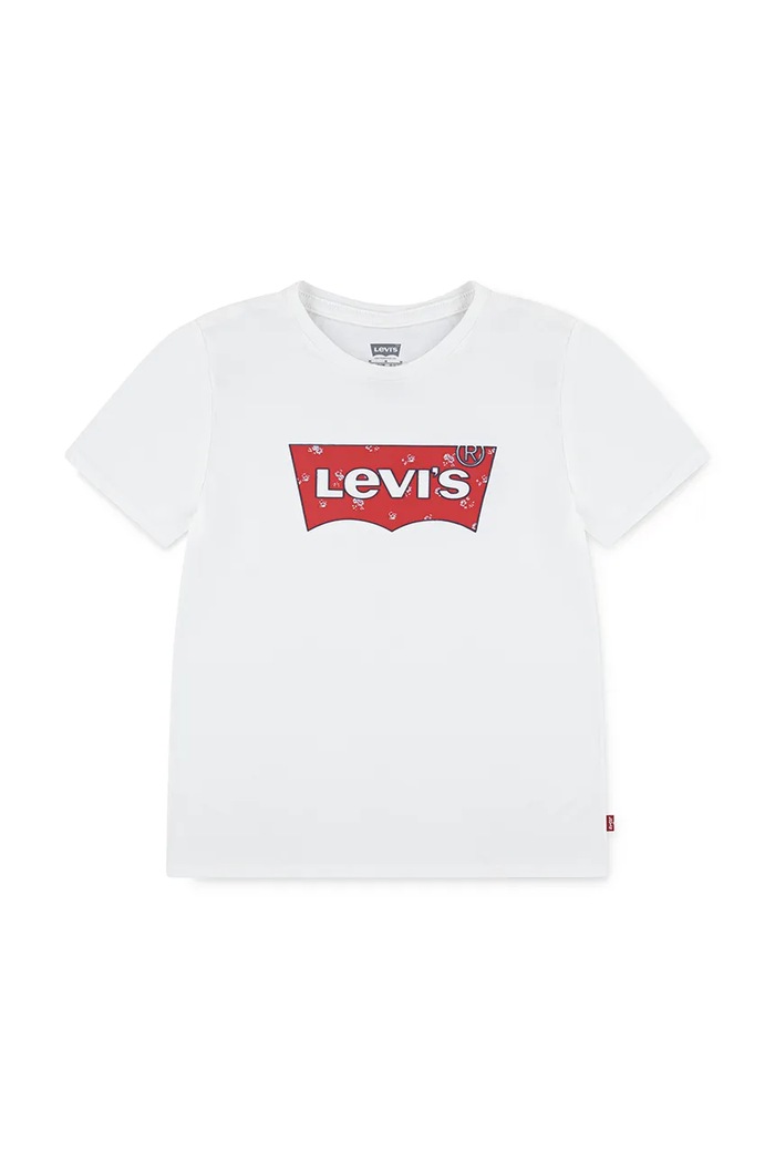 Levi's tricou copii FLORAL BATWING SS TEE print alb 4EP008