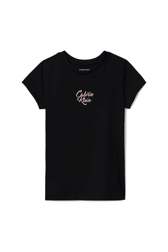 Dětské tričko Calvin Klein Jeans IG0IG03035.9BYA černá AW25