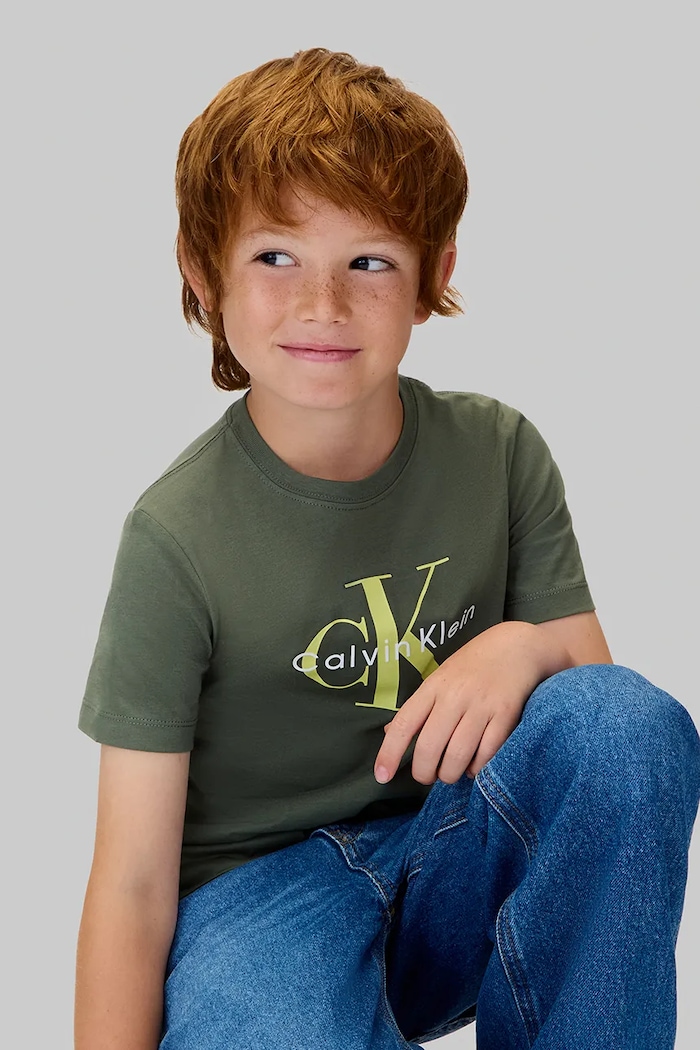 Calvin Klein Jeans t-shirt bawełniany dziecięcy IU0IU00715.128.170.9BYA