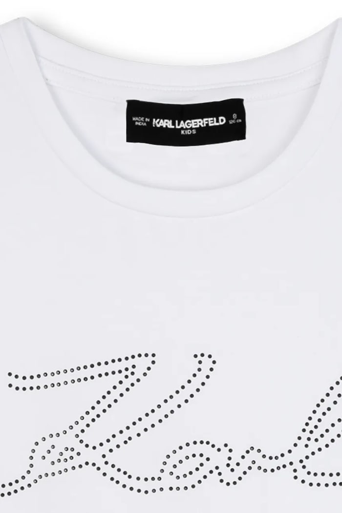 Dievča Detské tričko Karl Lagerfeld Z30941.102.108 biela