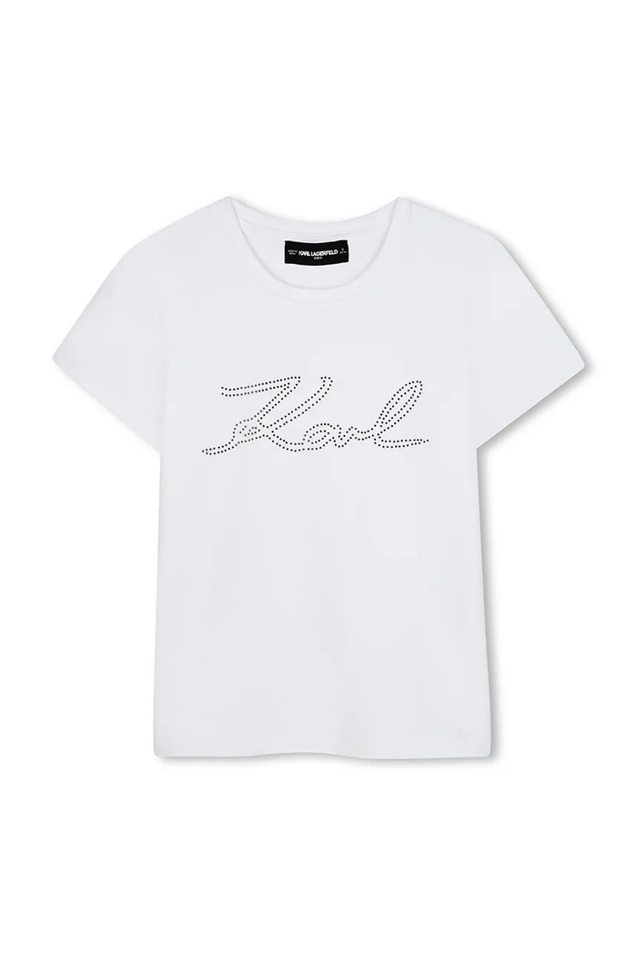 Παιδικό μπλουζάκι Karl Lagerfeld άλλο λευκό Z30941.114.150
