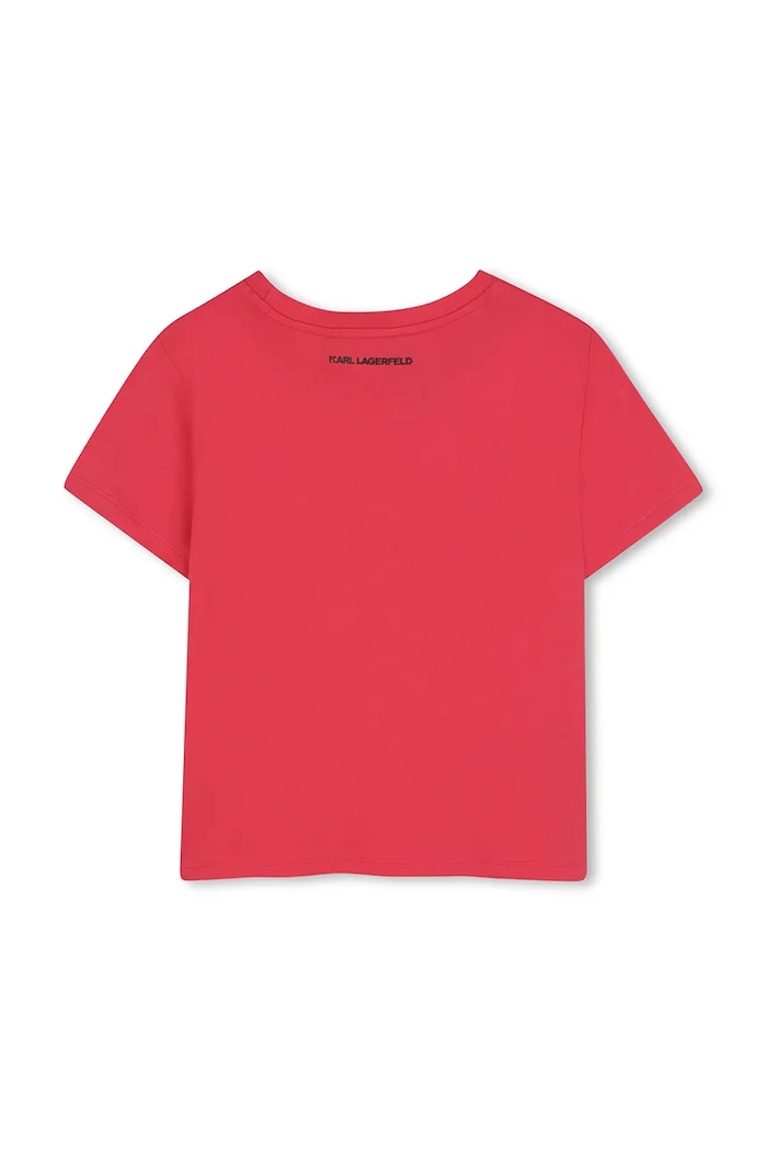 Karl Lagerfeld tricou copii Z30942.86.108 roz AW25