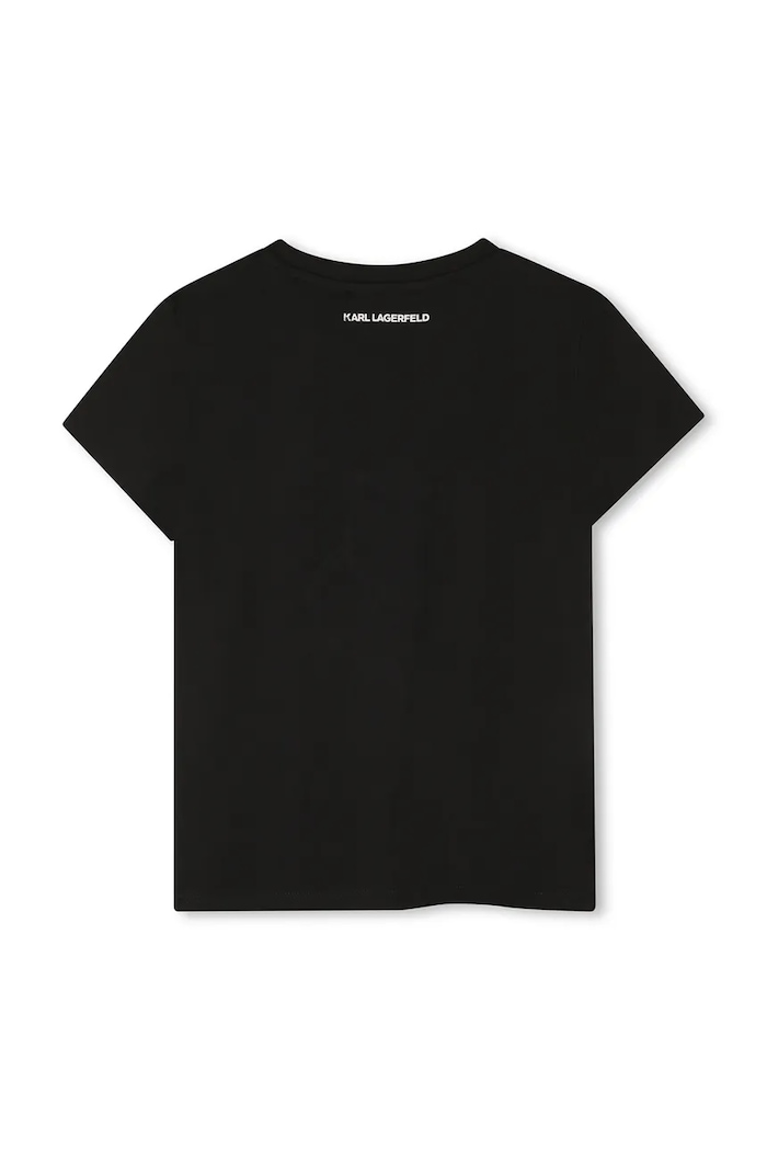 Karl Lagerfeld tricou copii Z30945.86.108 negru AW25