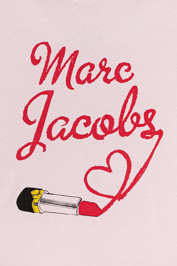Dievča Detské bavlnené tričko Marc Jacobs W60579.114.150 ružová