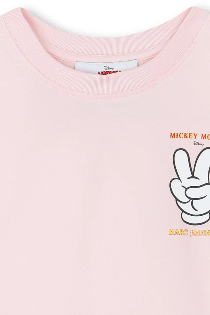 Otroška bombažna kratka majica Marc Jacobs roza W60691.86.108