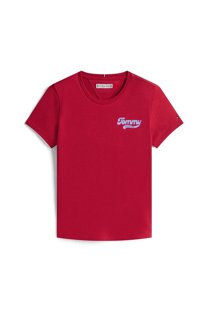 Tommy Hilfiger maglietta per bambini KG0KG08805.128.176.9BYA rosa AW25