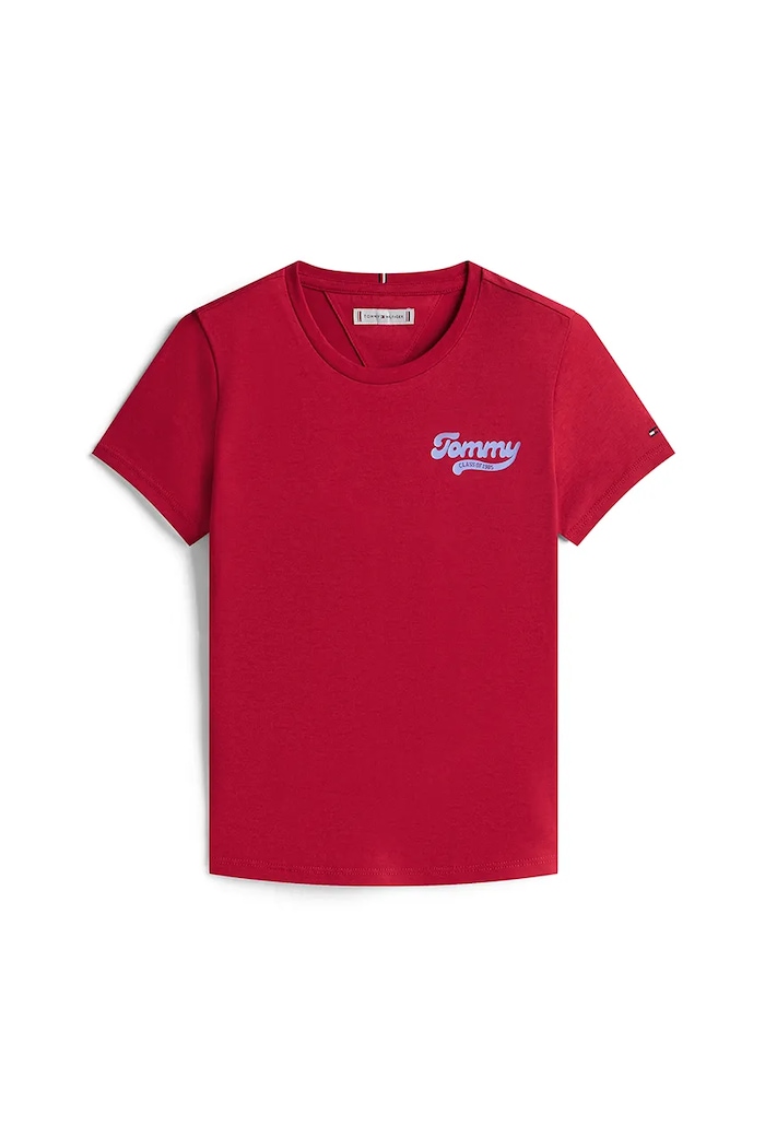Tommy Hilfiger maglietta per bambini KG0KG08805.128.176.9BYA rosa AW25
