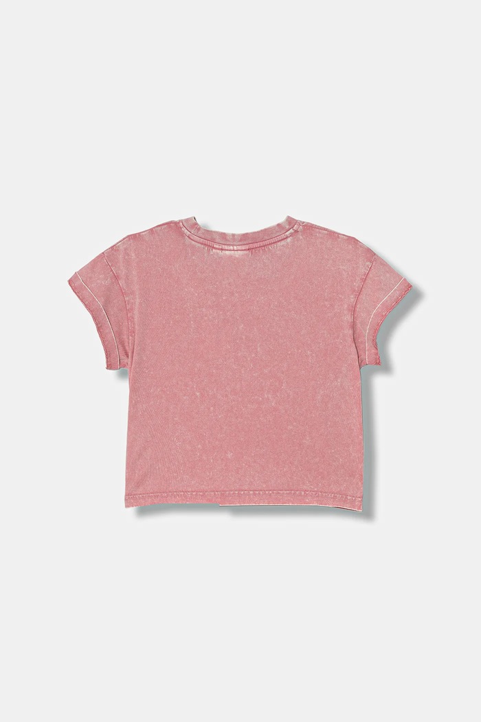 Dětské bavlněné tričko HUGO G00488.114.150 růžová AW25