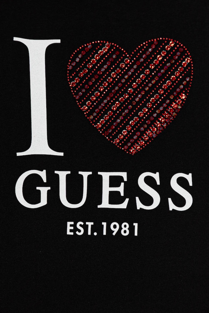 DÍVKA Dětské bavlněné tričko Guess J5BI07.I3Z14.9BYA černá