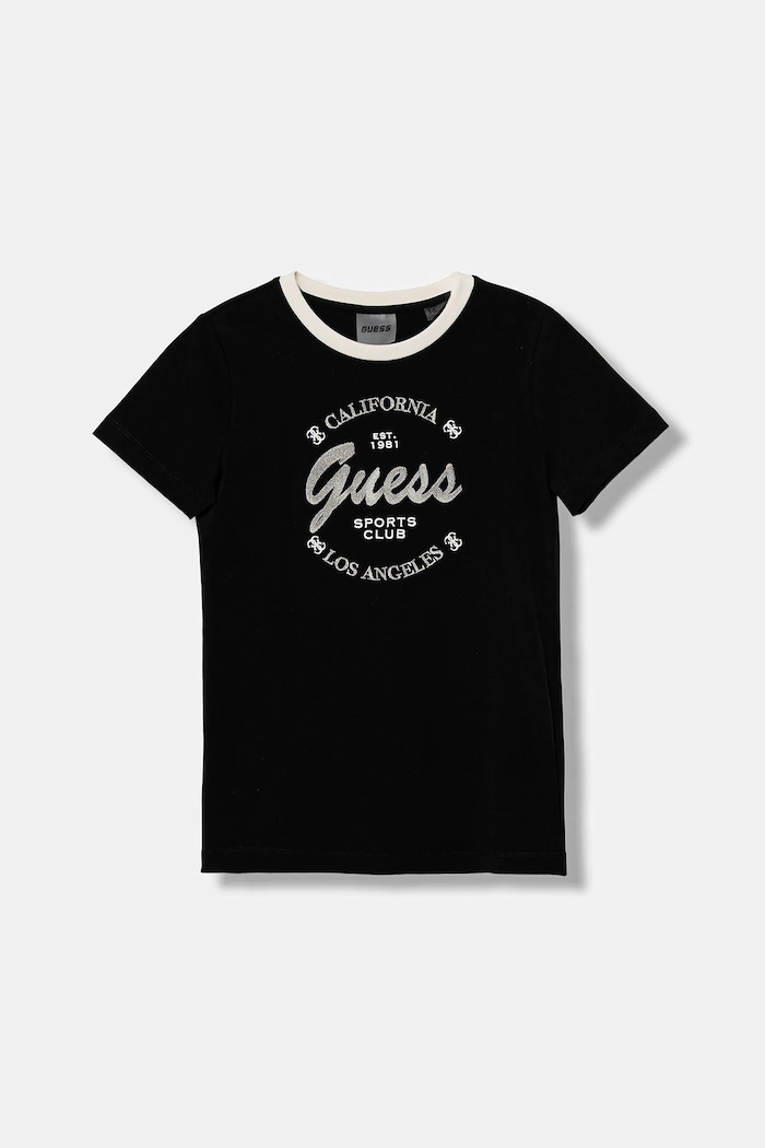 Detské tričko Guess s elastanom čierna J5BI37.J1314.9BYA